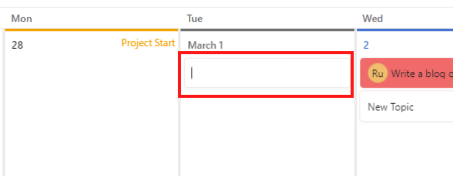 add and edit tasks in calendar