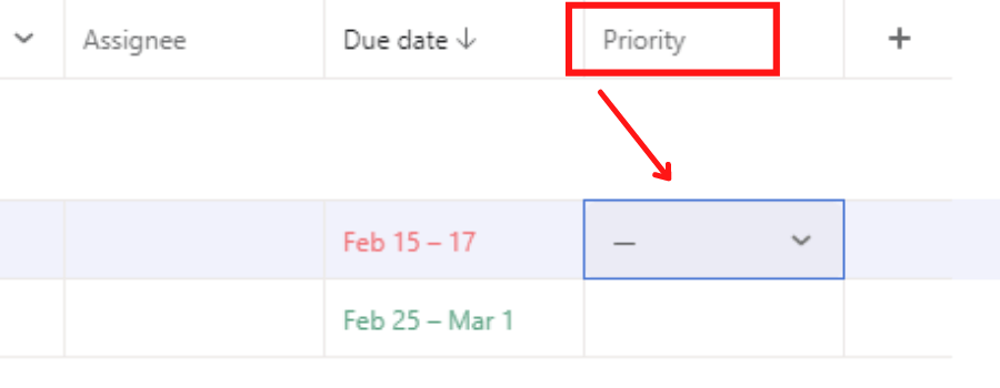 Due Date Priority