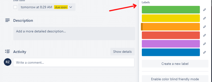 Trello tutorial and steps to create labels
