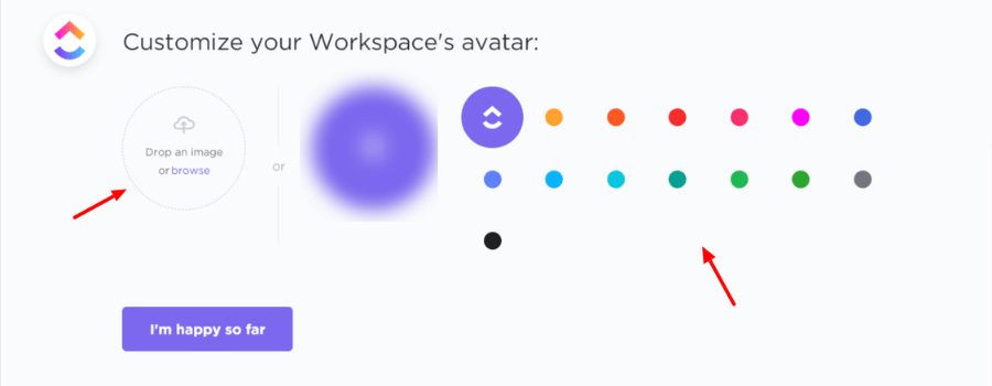 ClickUp Workspace Avatar