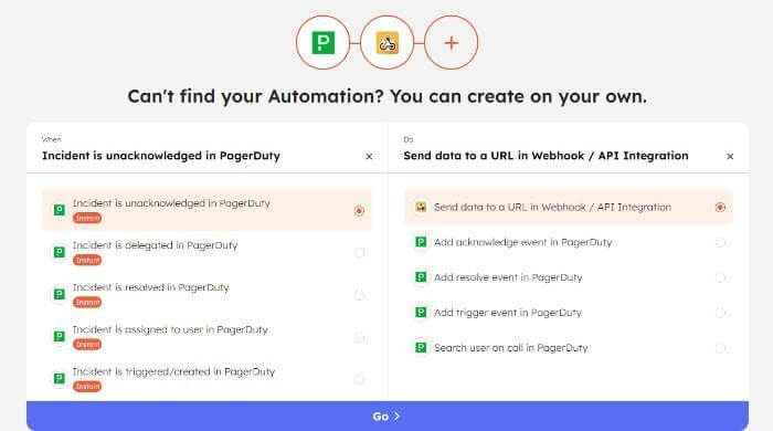 PagerDuty Automation with other app