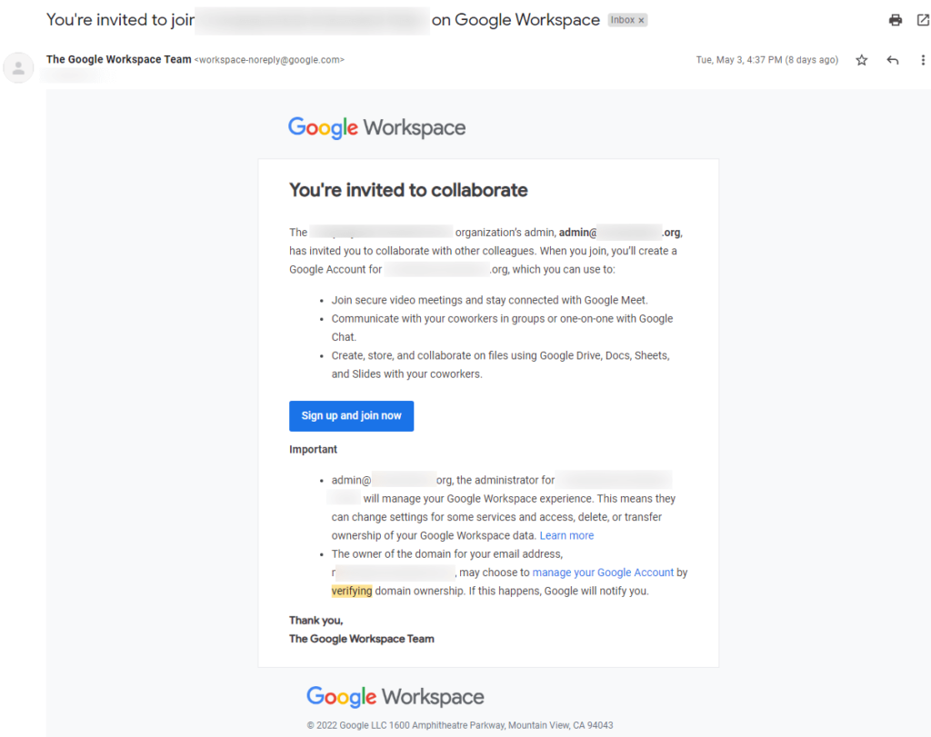 google admin console is used to add, remove and update users