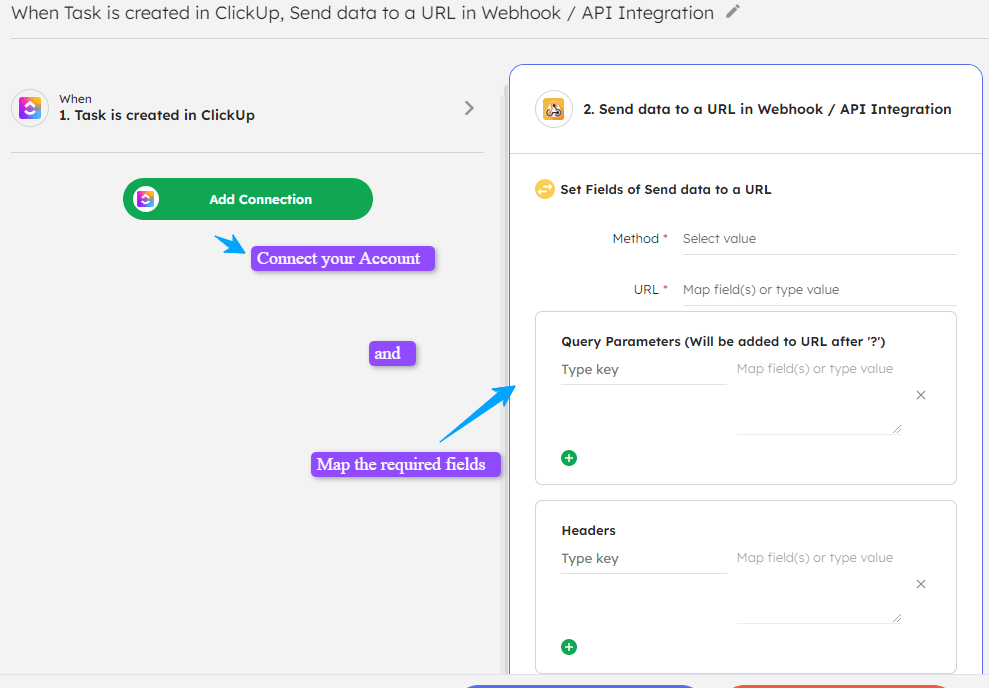 ClickUp Mapping Fields