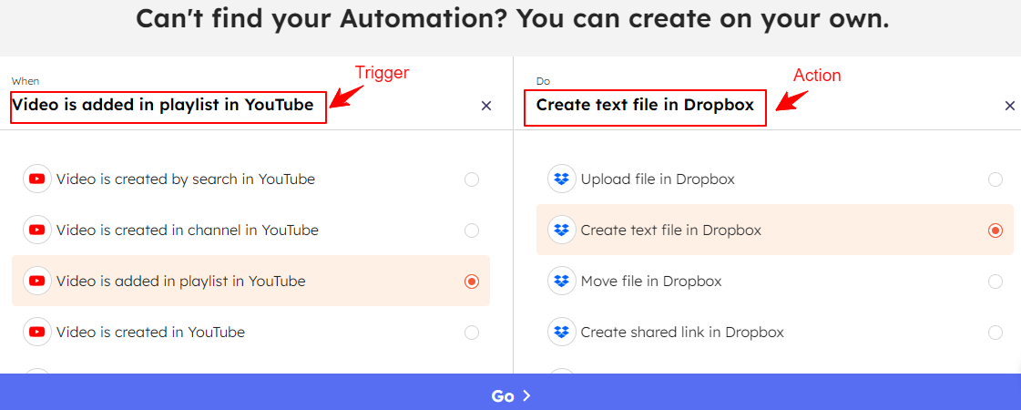Dropbox Trigger and Action