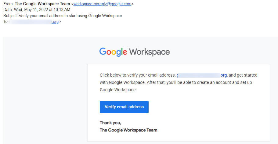 Google Workspace Essentials  verify your account
