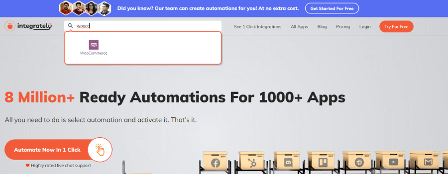 WooCommerce in integrately