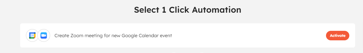 One click Automation