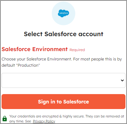 Securely connect Salesforce account with Integrately