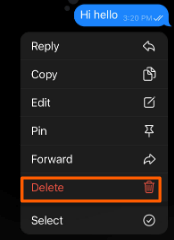 Delete Message