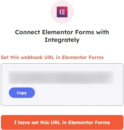 Connect Elementors forms account with Integrately
