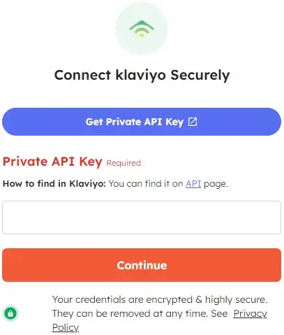 Connect your klaviyo account with Integrately