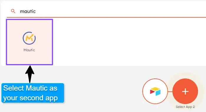 Select apps to connect Airtable & Mautic using Integrately