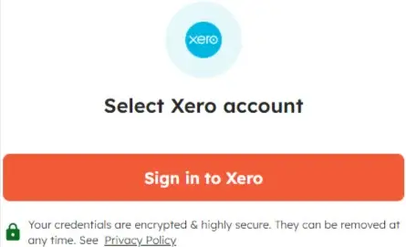 Sign in to your Xero account to connect it with Integrately