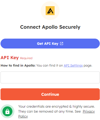 Connect your Apollo account with Integrately