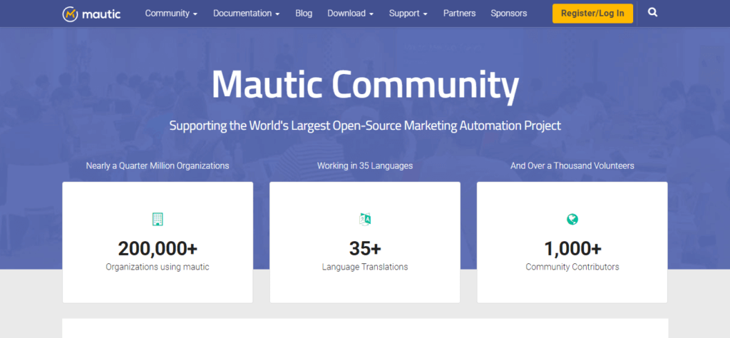 Mautic Community page
