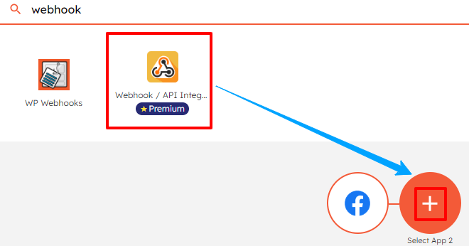 selection page of Integrately