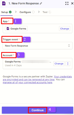 Select a trigger app