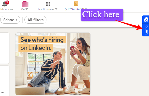How to use the Lusha extension for LinkedIn